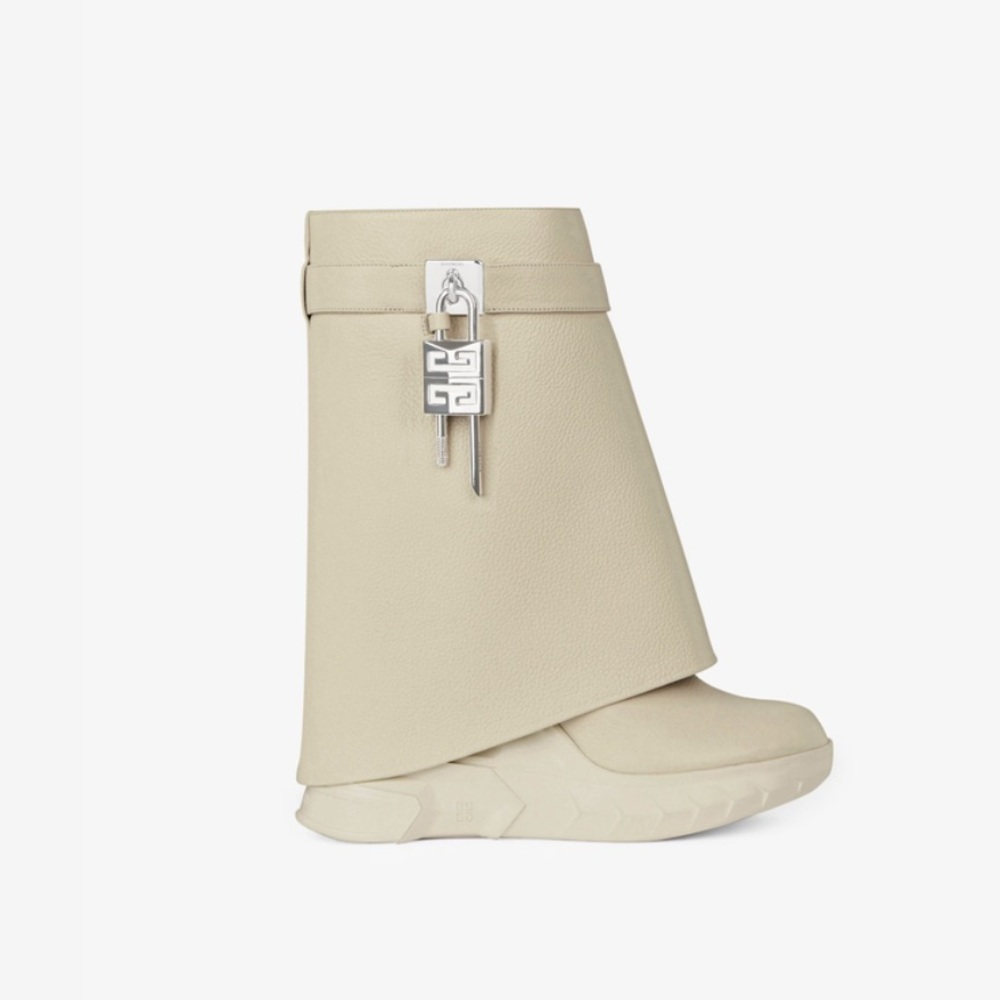 Givenchy Shark Lock Biker Ankle Boots